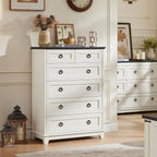 Joaxswe Farmhouse 6 Drawer Dresser - Image 6