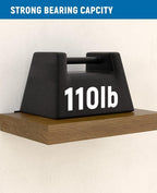 LEOPO Black 32-Pack 6 inch Floating Shelf Brackets, Hidden Shelf Bracket - Image 5