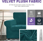 ZNSAYOTX Oversized Velvet 3 Piece Couch Cover - Image 3