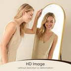 Antok 56" x15” Arched Full Length Floor Mirror, Free Standing/Wall Mount/Leaning - Image 5