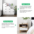 Fingerprint Cabinet Lock, Smart Biometric Password Lock - Image 4