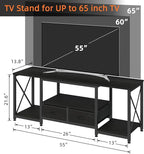 GYIIYUO TV Stand with Fabric Drawers - Image 2