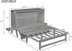 Queen Size Murphy Bed with USB Port and Removable Shelves on Each Side - Image 2