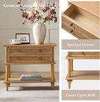 HULALA HOME Farmhouse Nightstand - Image 5