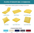 Chaise Lounge Cushion for Outdoor Furniture, Waterproof Fade and Tear Resistant - Image 7