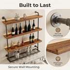 39.3in Wall Mounted Wine Rack - Image 8