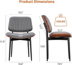 YaFiti Dining Chairs Set of 6, Dining Room and Kitchen Chairs, Mid Century - Image 2