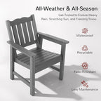 Stoog 3 Piece Patio Dining Sets, All-Weather Outdoor Chairs Set of 2 - Image 5