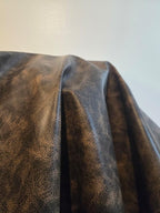Brown Vintage Distressed Soft Faux Leather Fabric PU Peta Approved Vegan - Image 11