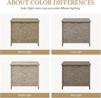 31.5" Carved 3-Drawer Cabinet - Image 5