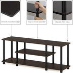 Furinno Turn-N-Tube No Tools 3D 3-Tier Entertainment TV Stand up to 50 inch TV - Image 6