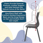 Children’s Factory MyPosture Plus 14" Chair, Tan - Image 7