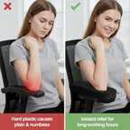 Smiry Ergonomic Office Chair Armrest Pads, Memory Foam Arm Rest Covers - Image 5