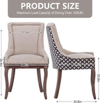 Modern Dining Chairs Set of 6, High Back Dining Chairs Side Chairs - Image 3