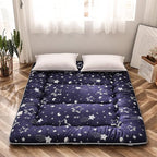 MAXYOYO Navy Star Futon Mattress Japanese Floor Mattress Tatami Floor Mat by MAXYOYO