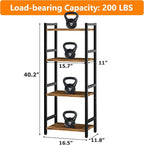 Book Shelf, 4 Tier Bookcase - Image 2