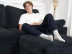 EASE MOOSE Chenille Sectional Modular Sofa, Removable Cover - Image 7