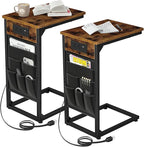 AMHANCIBLE C Shaped End Table by AMHANCIBLE
