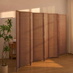 8 Panel Room Divider and Extra Wide Folding Privacy Screen, Bamboo Room Divider - Image 2