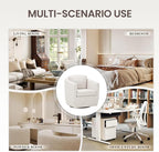 COLAMY 360° Swivel Accent Chair Set of 2 No-Sag Foam & Sturdy Metal Base - Image 7