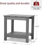Stoog 3 Piece Patio Dining Sets, All-Weather Outdoor Chairs Set of 2 - Image 7
