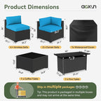 Aoxun 8 Piece Patio Furniture Set - Image 4