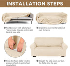 Peryiter 3 Pcs Couch and Loveseat Covers Set Sofa Cover - Image 3