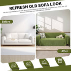 DREAMINGO Sofa Covers Washable Chenille Couch Cover Blanket Modern Style Living - Image 4