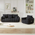 Antetek Teddy Sofa Set for Living Room, Modern Deep Seat Sofa Chair and - Image 4