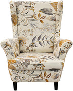 KRFOONN Wingback Chair Covers Slipcovers 2 Piece Stretch Wing Chair Covers by KRFOONN