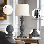 Cinkeda 29" Tall Farmhouse Table Lamp - Image 7