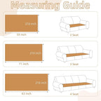 Dog Couch Cover for Sofa 100% Waterproof Faux Linen Sofa Covers for 3 Cushion - Image 5