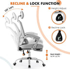 Sweetcrispy Office Computer Desk Chair Set of 2, Ergonomic High-Back Mesh - Image 7