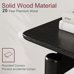AQIMUELE Wood Console Table Black Entryway Table, Thin Console Table, Sofa - Image 4