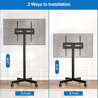 Mobile TV Cart Rolling TV Stand - Image 3