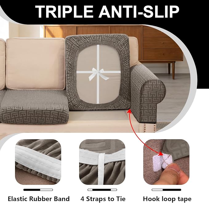 UNBBRRL Stretch Couch Seat Cushion Cover - Image 3