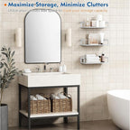 Harwaya White Wall Bookshelf for Kids Room, Small Floating Book Shelf for Teen - Image 4