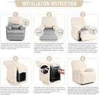TAOCOCO Recliner Cover 4-Pieces, Recliner Stretch Sofa Slipcover, Recliner - Image 7