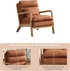 INZOY Mid Century Modern Accent Chair - Image 3