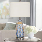 Ruzectt Coastal Glass Table Lamps, 3-Way Dimmable Touch Control Bedside Lamps - Image 6