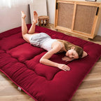 MAXYOYO Japanese Floor Mattress Futon Mattress, Thicken Sleeping Pad Foldable - Image 5