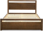 Grain Wood Furniture Loft Queen Size Solid Wood Bed, Brushed Mocha by GrainWoodFurniture