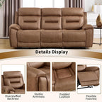 ANJ 3-Piece Faux Leather Power Recliner Sofa Set - Image 6