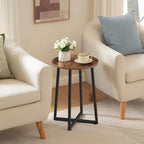 HOOBRO Side Tables Set of 2, Round End Accent Tables - Image 5