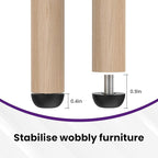 M8 Adjustable Furniture Leg, 304 Stainless Steel Furniture Feet, 8mm x 1.25 - Image 5