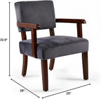 FAGAGA Modern Accent Chair, Upholstered Living Room Chairs - Image 2