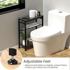 End Table for Small Space, 3-Tier Narrow Side Table - Image 7