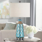 Ruzectt Coastal Glass Table Lamps, 3-Way Dimmable Touch Control Bedside Lamps - Image 6