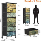 Fixwal Vintage Flower Tall Dresser - Image 2
