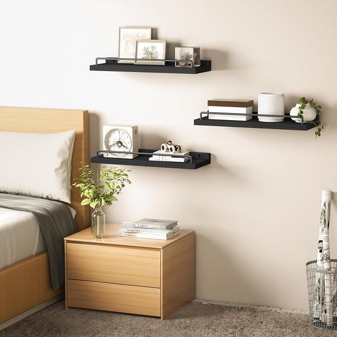 RYOFOBETTO Floating Shelves for Wall Decor Bathroom Shelves Over Toilet - Image 5